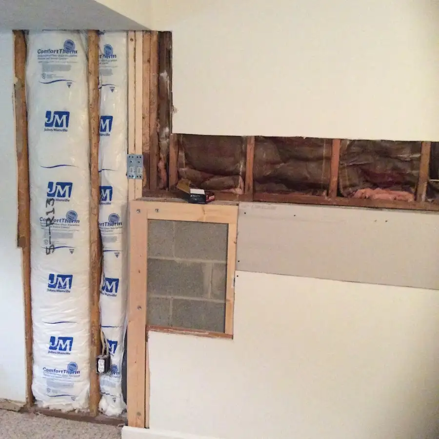 Wall insulation replacement during Contents Cleaning & Restoration in Englewood